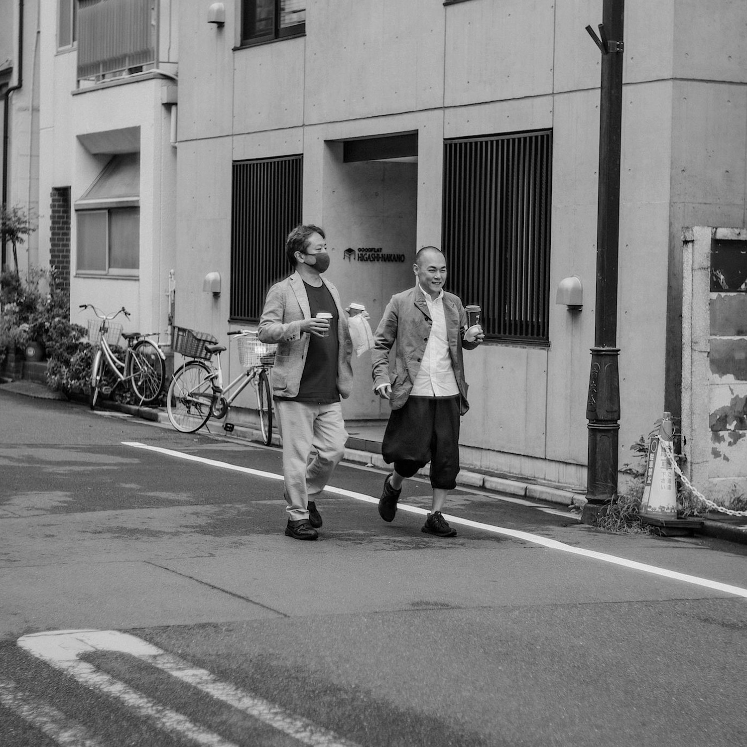 収録日の平野と竹中